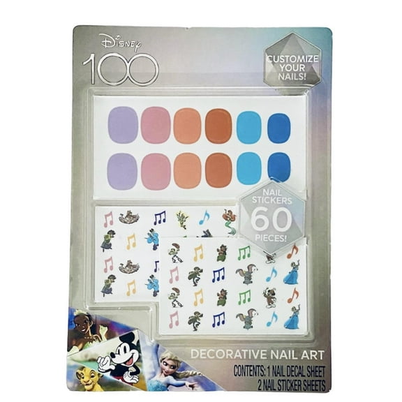 Disney 100 Decorative Nail Art 60 Sticker Pieces