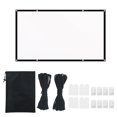 thumbnail image 1 of 120-inch Portable HD Projector Screen 16:9 Projection Screen Foldable Durable White Wall Screen with Carrying, 1 of 8