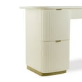 thumbnail image 3 of Francesca Cream 3-Drawer Desk, 3 of 9