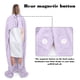 thumbnail image 4 of Fiudx Manta Portátil, Manta de Viaje de Franela Suave, Diseño de Cierre Magnético Acogedor, Gran Tamaño para Mayor Comodidad, Ideal para Viajes En Casa o En Coche, Ideal para Adultos y Personas Mayor, 4 of 6