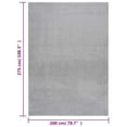 thumbnail image 3 of vidaXL 6.6x9 Feet Indoor Shaggy Rugs, Modern Plush Area Rugs with Anti-Slip Backing, Gray, 3 of 8