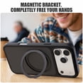 thumbnail image 6 of Magnetic for Apple iPhone 15 Case with Ring Stand, Fits MagSafe Ring, Military-Grade Drop Protection, Build in Kickstand,Slim Matte Finish Shockproof Phone Cover for iPhone 15 6.1'', 6 of 7
