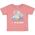 thumbnail image 3 of Inktastic I Love My Big Sister Cute Elephants with Moon and Stars Boys or Girls Baby T-Shirt, 3 of 5