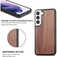 thumbnail image 4 of Solid Wood Case for Samsung Galaxy S22 Plus, Luxurious Natural Wood Slim Case with Drop Tested Shockproof Bumper and Camera Lens Protection Cover for Samsung Galaxy S22 Plus, MW Walnut, 4 of 8