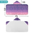 thumbnail image 4 of Yayeee Kids Hooded Towel with Hand Pockets Beach Soft Absorbent Bath Wrap 50 x 23.5 inch, Gradient Love, 4 of 5