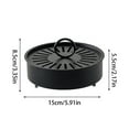 thumbnail image 2 of Mupvlun Mosquito Coil Tray - Portable Metal Incense Burner Coil Holder for Indoor & Outdoor Use, Hollow Mesh Lid for Safety Pink, 2 of 5