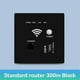 thumbnail image 2 of 300Mbps 2.4Ghz WIFI Router Wireless WiFi Socket RJ45 AP Relay Smart USB Socket Panel Embedded Wall W, 2 of 5