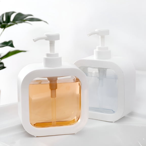 ACDANC 2 Pack Kitchen Hand and Dish Soap Dispenser Set Dispenser Bottle with Pump Dispenser Bottle for Washing Up Liquid Hand Wash Shampoo Lotion Dispenser Bottle for Kitchen