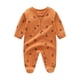 thumbnail image 1 of Gibobby Mameluco polar de manga larga para bebés recién nacidos, envolventes para otoño e invierno, mono con cremallera para bebés, traje de bebé de flores para niños(A, 0-3 Meses), 1 of 4
