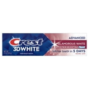 Crest Toothpaste, 3D White Advanced Glamorous White Whitening Toothpaste, 3.3 oz