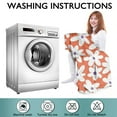 thumbnail image 6 of Orange Daisy Flower White Petals Pattern Wearable Oversized Blanket,Wearable Blanket Hoodie for Adults,Cozy Hooded Blankets with Super Pockets,Super Warm Fuzzy Pullover for Women & Men, 6 of 6