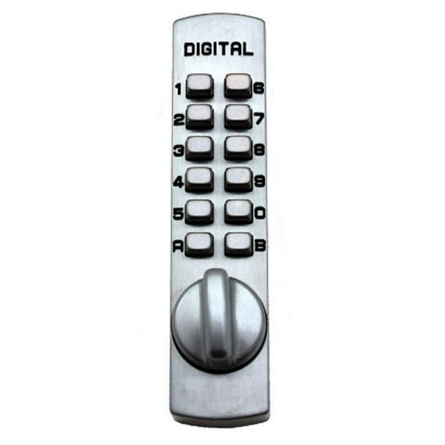 Lockey Surface Mount Slide Deadbolt Satin Nickel