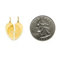 thumbnail image 2 of 14K Yellow Gold Break Apart Best Friend Charm Jewelry, 2 of 5