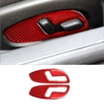 thumbnail image 1 of Real Bright Soft Car Interior Carbon Fiber Sticker DecorationRed Carbon Fiber Interior Seat Control Button Cover For Chevrolet CamaroAuto Car Protection Interior Accessories, 1 of 8
