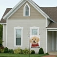 thumbnail image 6 of SKYSONIC Cute Golden Retriever Dog in Christmas Sweater Double Side Print Garden House Sports Flag 12x18 in Polyester Decorative Flag Banner for Outside House Flowerpot, 6 of 7