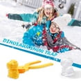 thumbnail image 3 of WWG Dinosaur Snowball Maker Clip Tool 2PCS 19.5x6.5x6cm 7.7x2.6x2.4in Plastic Winter Outdoor Toy for Kids Snowball Fight Sand Mud Bath Bombs, 3 of 3