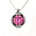 thumbnail image 1 of Alamode LOAS1318-16 Femmes Rhodié 925 Pendentif Chaîne en Argent Sterling avec AAA Grade CZ en Rose - 16 Po., 1 of 1