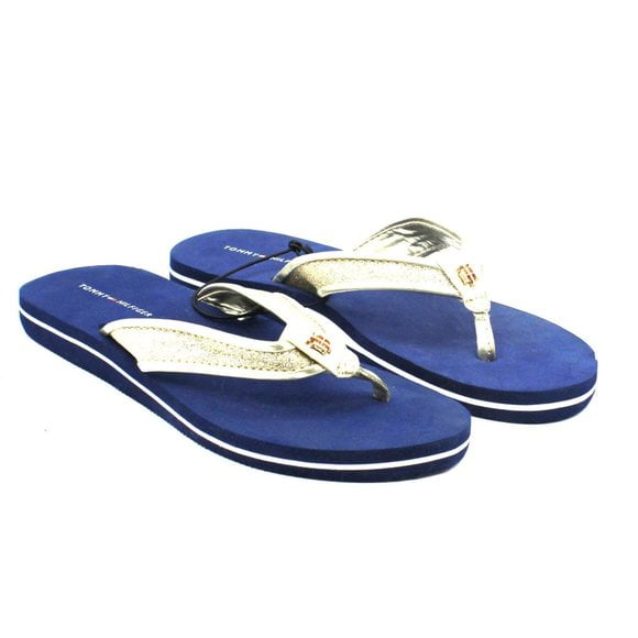 tommy flip flops womens