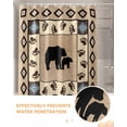 thumbnail image 6 of Fall Vintage Shower Curtain Set ，Waterproof Fabric Shower Curtains Boho Forest Bear Footprint Geometric Pattern Shower Curtains for Bathroom,Bathroom Decor 72"x72", 6 of 7