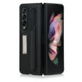 thumbnail image 6 of Leather Hybrid PC Cover For Samsung Galaxy Z Fold 3 Case with S-Pen Pocket Magnetic Kickstand Shockproof Case, 6 of 8