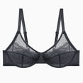 thumbnail image 6 of Aofany Women's Lace Wire Bra Supportive Push Up Solid Color Breathable T-Shirt Bra, Full Coverage Lightly Lined Bra, 34D-46D, 6 of 7