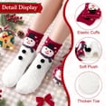 thumbnail image 2 of Loritta Secret 2 Pairs Women Fuzzy Socks, Christmas Cozy Fluffy Warm Winter Comfy Gift Socks for Women with Transparent Ball, 2 of 9