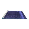 thumbnail image 2 of Ahgly Company Machine Washable Indoor Rectangle Oriental Blue Industrial Area Rugs, 2' x 3', 2 of 4