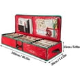 thumbnail image 3 of Homirary Wrapping Paper Storage Containers - Gift Wrap Organizer, Christmas Wrapping Paper & Holiday Accessories Storage Box, 1pc, Red, 3 of 8