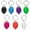 Multi-colored shell, variant on 28 Pcs LED Keychain Flashlight Mini Keychain Light Ultra Bright Tiny Flashlight Small Portable Light Battery Powered with Key Ring for Outdoor Activities And Emergency Lightning, 7 Colors of Shells
