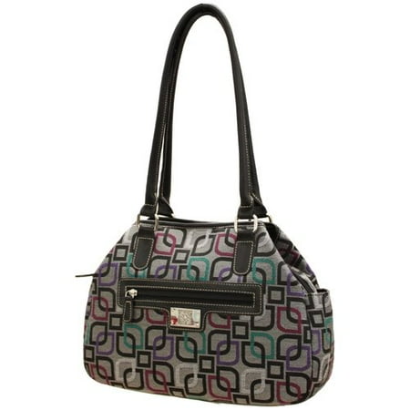 George Jacquard Mid Swagger, Charcoal Multi
