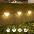 XEJEANG 8 Stunning Waterproof Decorative Solar Step Lights for Outdoor