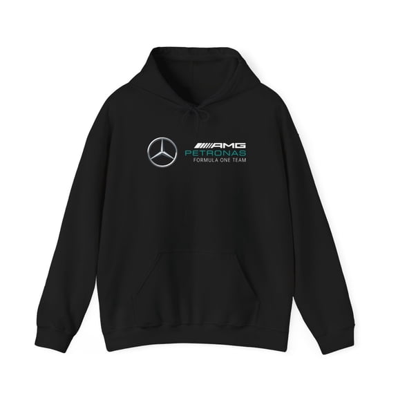 AMG Petronas Formula 1 F1 Racing Sports Team Game Hoodie Sweatshirt Pocket - Black / S