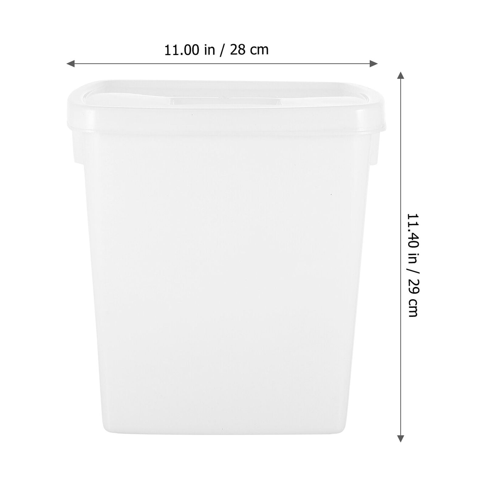 WHAMVOX  Ice Bucket with Lid Container Storage for Kitchen Counter White
