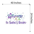 thumbnail image 4 of Beautiful Welcome Personalized Name Girls Love Beautiful Crown Prince Unicorns Royalty Sweet Dreams Decorating Holiday Gift Ideas Bedroom Wall Decal Sticker - Size: 40 In X 24 In, 4 of 5