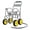Silver, variant on Costway Garden Hose Reel Cart 4 Wheels, 330 ft 5/8” Large Capacity for Outside Yard Lawn Silver