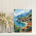 thumbnail image 2 of Mediterranean Coastal Village Canvas Wall Art， Perfect for Living Room， Bedroom， Dining Room， Office， and Hotel Decoration., 2 of 8