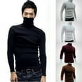 thumbnail image 6 of Seyurigaoka Fashion Mens Polo Roll Turtle Neck Pullover Knitted Jumper Tops Sweater Shirt, 6 of 6