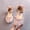Pink, variant on Girl Mary Jane Shoes Ballet Rhinestone Flat Shoes Girl Formal Shoes Wedding Party