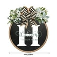 thumbnail image 3 of Outfmvch White Board Home Decor Funny Welcome Sign Front Door Rustic Round Wreath Farmhouse Porch Decoration Sign Housewarming Gift Neon Sign C, 3 of 6