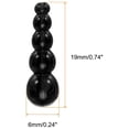 thumbnail image 2 of Uxcell Stacked Fishing Beads, 30 Pack Plastic Fishing Bead Lure Tackle Inline Making Supplies, Black, 2 of 5