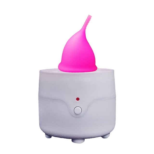 Copa Menstrual de silicona portátil, esterilizador de vapor, copa Menstrual, copa Menstrual de viaje, vaporizador de desinfección, desinfección rápida