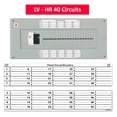 thumbnail image 1 of LV Horizontal Sideways Fuse Box Circuit Breaker Panel Directory Labels/Decals/Stickers for All Electrical Panel/Load Centers (Horizontal 40 Circuits 2 Pcs), 1 of 4