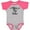 Heather and Hot Pink, variant on Inktastic Future Big Sister Girls Baby Bodysuit