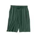 thumbnail image 3 of HongQid Womens Knee Length Sleep Shorts, Elastic Drawstring Waist Bermuda Bottoms Side Pockets Soft Smooth Modal Solid Tone Summer Fashion Loungewear Bottom Casual Home Short for Lounging Wear, 3 of 9