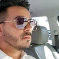 thumbnail image 2 of Gafas De Sol cuadradas clásicas para hombre y mujer, lentes De Sol De Metal con diseño De marca Vintage, con protección UV400 Fivean unisex, 2 of 2