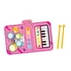 thumbnail image 5 of Tapete de piano para bebé educativo, portátil y sensorial, plegable, con 2 baquetas, 2 en 1 rosa, 5 of 9