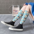 thumbnail image 3 of Lsque Funny Cartoon Pugs Printed Crew Socks Men's Women's LightWeight Thin Casual Calf Socks ,Knee High Socks,Cotton Socks, 3 of 9