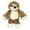 Brown Sloth Small, variant on Ultra Soft Dog Toys Oh So Cute Bark Cuddle Buddies Furry Zoo Animal Squeakers (Brown Monkey Small)