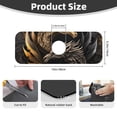 thumbnail image 2 of Pofeuu Vintage Metal Dragon Print Splash Guard for Sink Faucet Sink Gadgets-Splash Guard Behind Faucet Drip Catcher for Kitchen, Bathroom,Sink Mat, 2 of 7