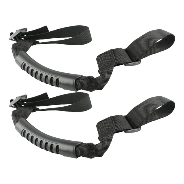 Shisuyan 2Pcs Durable Car Safety Handle Roof Handlebar Inside Handrail Roll Bar Grab Handles(Black)